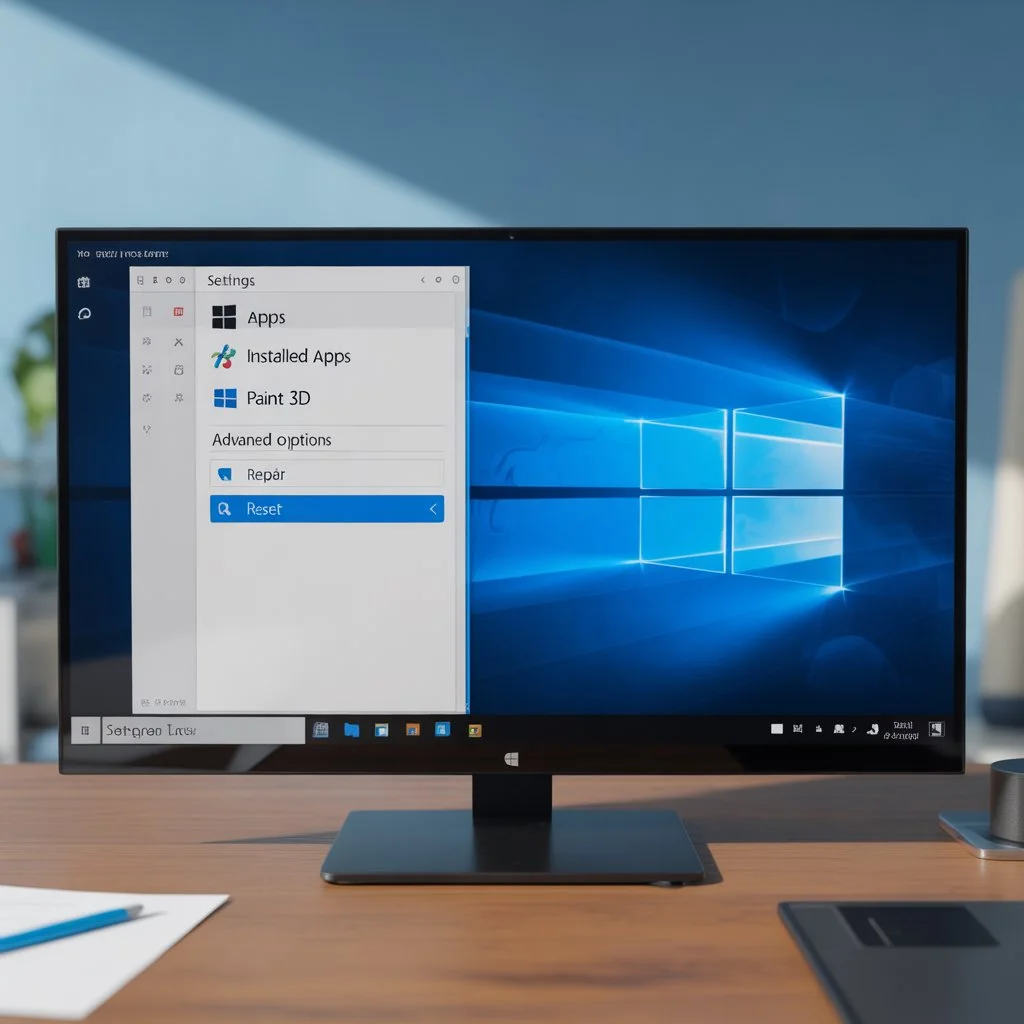 Repair and Reset the App